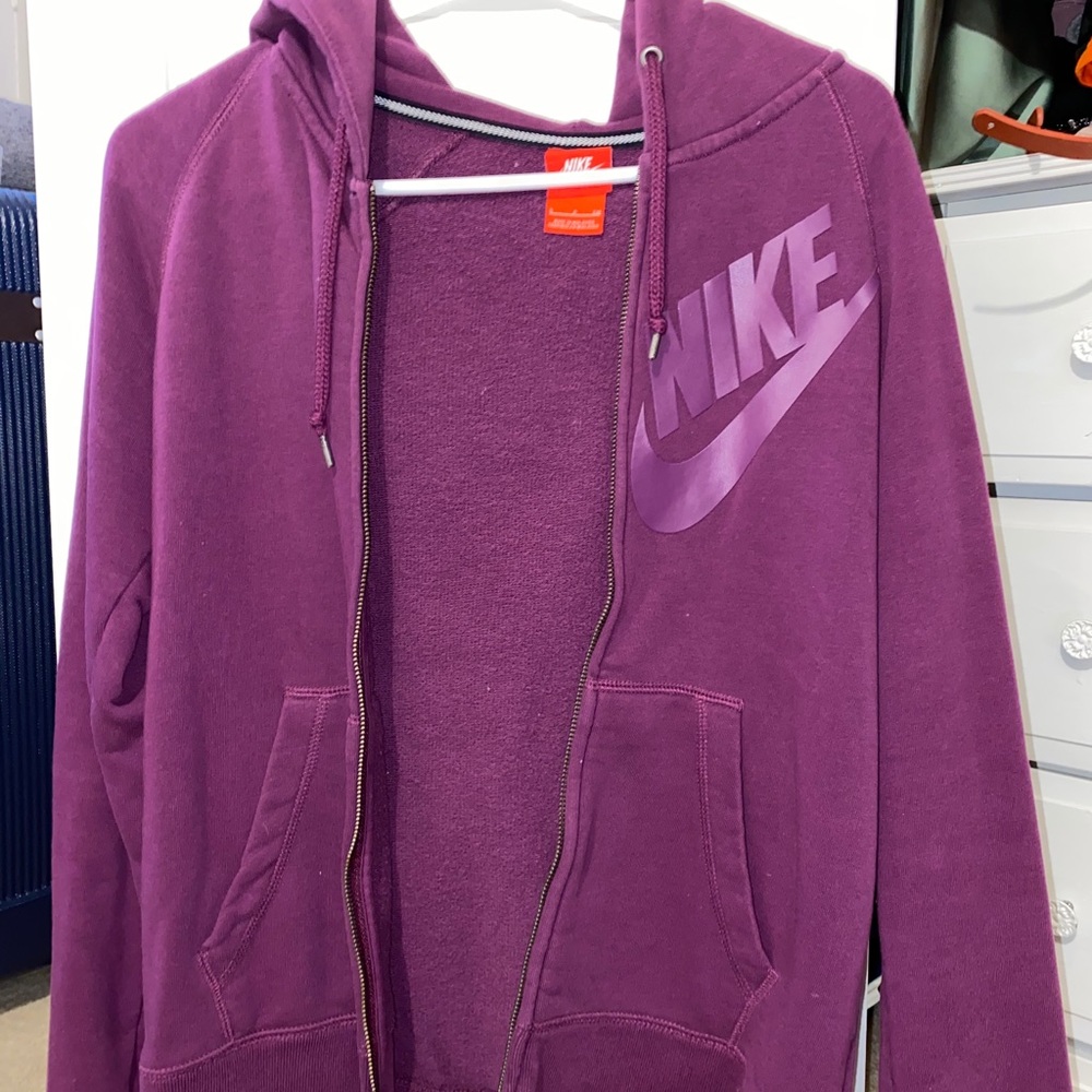 Nike purple zip up